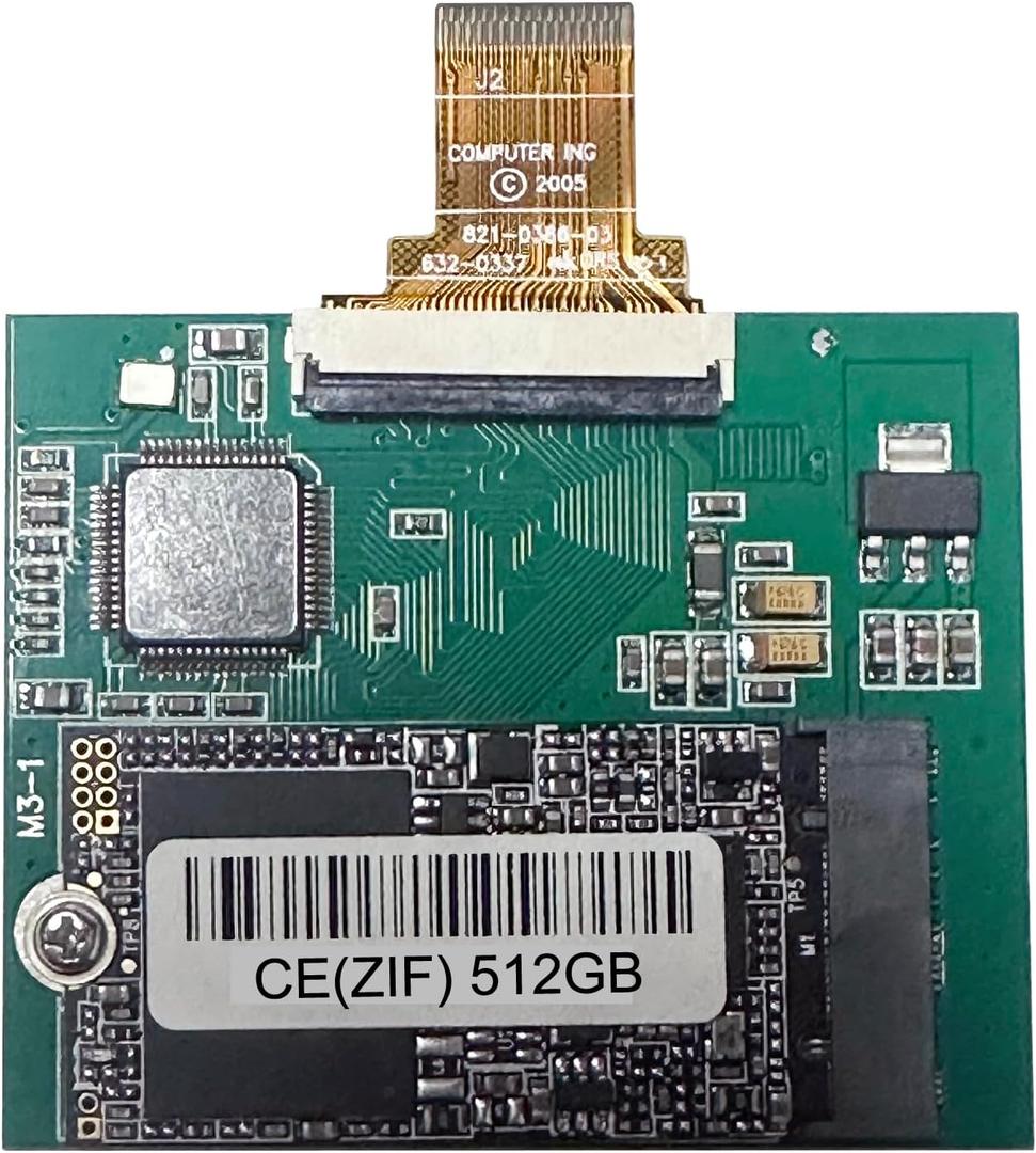 512GB CE ZIF PATA SSD for iPod Classic 6th 7th iPod Video 5Gen 5.5th HDD Replace MK3008GAL MK1634GAL MK8010GAH Solid State Drive (512GB)