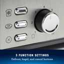 Oster 4 Slice Toaster, With 7 Browning Settings, Extra Wide Slots For Bagels and Special Breads, Removable Easy-to-Clean Crumb Tray, Cancel/Defrost/Bagel, Stainless Steel