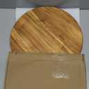 Acacia Wood Lazy Susan, Wood Turntable Tray Cabinet Organizer,14"