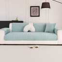 Velvet Couch Covers for Sofa, Sofa Covers Washable Sectional, Small Anti-Slip Sofa Slipcovers for Armrest and Backrest(1pc, Green, 28"×28")