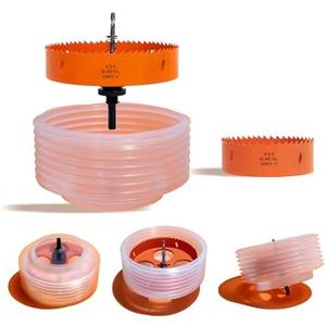 VIKITON 4.25 Hole Saw 6.25 Hole Saw for Recessed Lights, 4-1/4 Hole Saw 6-1/4 Hole Saw Dust Bowl Dust Catcher for 4 Inch Led Recessed Lighting 6 Inch, Bi-Metal Wood Drywall Hole Cutter