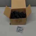 HOMOTEK 30 Pack Black Spring Door Stops,3-1/8" Heavy Duty Door Stop - Flexible Spring Door Stopper with Low Mounted Black Rubber Bumper Tips