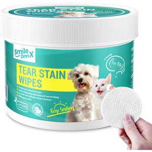 Dog Eye Wipes, Gentle Eye Wipes for Dogs & Cats, Pet Eye Cleaner Wash Removes Discharge, Crust, Debris, and Gunk EXP 10/30/2027(100, Beef)