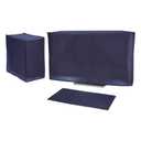 PATIKIL Computer Dust Cover Set, 32" Monitor Keyboard and Host PC Dust Proof Computer Protection Case for Desktop PC CPU Protector - 3Pcs (Blue)