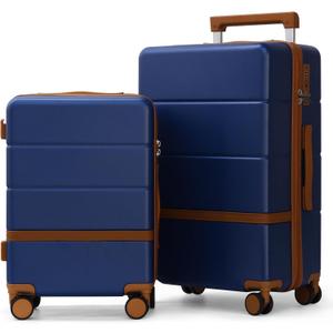 Luggage Sets, 2 Piece Suitcase set with wheels Tsa Lock 20/24 inchi Hardshell Waterproof Travel Suitcases luggage for Women/Men/FamilyRBlue