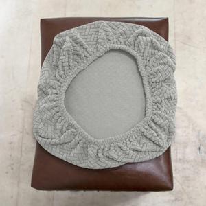 LIUWEIW Soft Stool Protector Jacquard Fabric Vanity Bench Cover, (14"- 20") L x (10"- 14") W Stretch Washable Rectangle Saddle Bar Stool Slipcover(Col 10,Set of 4)