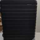 Amazon Basics 26" Hardside Medium Checked Luggage, Expandable For Up to 15% More Space, With Scratch-Resistant Surface, Four Multi-directional Wheels, Black