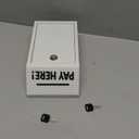 Cash Money Box with Slot  10.2In Metal Donation Box with Lock for Cash Deposit,Wall Mounted Money Drop with Lock and Slot for Home/Farm/Office/Outdoors (White)