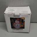 Peyton 6FT Inflatable Snowman Outdoor Decorations, Blow up Snowman Inflatable with Rotating Built-in LED Light, Christmas Inflatable Yard Decoration Indoor and Outdoor.