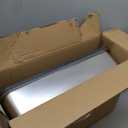 AIPERRO Stainless Steel Litter Box | XXL Deepened 8" Design Enclosed Box with Lid for Big Cats | High Sided, Anti-Urine Leakage | Non-Stick Bottom & Includes Litter Mat & Metal Scoop (Dark Gray)