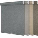 Boolegon Blackout Roller Shades for Windows,Cordless,Linen Fabric,Roller Blinds,Thermal Insulated Fabric UV Protection,Window Shades for Home,Office,Bedroom,Door,Blackout-Gray,Custom Size