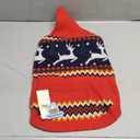 Queenmore Christmas Dog Sweater, Knitted Pullover Turtleneck Outfit, Warm Clothes for Small Dogs Boys or Girls S