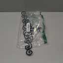 Zhengmy 15.7 x 5.5 Inch Rustic Metal Scroll Wall Art Decor Black Wrought Iron Wall Decor for Home Living Room Bedroom Doorway Over Bed/TV Long Narrow Hanging Ornaments