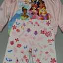 Disney Princess Girls Outfit ：Ruffle Long Sleeve Sweatshirt and Print Leggings Cute Cartoon Pullover and Pants Set for Fall Toddlers 2 Piece Girls Clothes for Back to School Gift Light Pink 5-6T