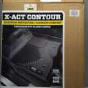 Husky Liners X-act Contour Floor Mats | Fits 2017-2024 Ford F-250/F-350/F-450 Crew Cab w/Underseat Storage | Front & 2nd Row, 3-pc Black - 53388