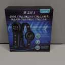 2-in-1 Dog Shock Collar & Dog Bark Collar - Smart Anti Barking Dog Training Collar with 5 Adjustable Sensitivity & 3300FT Remote for All Breeds IP67 Waterproof E-Collar (Black)