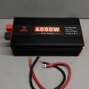 4000W Power Inverter 12V DC to 110V/120V AC Converter for RV/Truck/Boat/Camping/Off-Grid Solar Car Power Inverter Peak Power 8000W with 4 AC Outlets,USB & Type-C Port, Remote Controller & LCD Screen