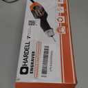 HARDELL 24W Engraving Pen, 5 Speed Engraving Tool with Letter/Number Stencil, Soft Handle Engraver Pen with Tungsten Carbide Steel Bits for Metal, Stone, Wood, Leather, Glass, PVC Pipe, DIY Crafts