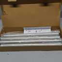 Heavy Duty Curtain Rods for Windows 66 to 120 Inch, 1 Inch Silver Window Curtain Rod for Bedroom, Living Room, Outdoor, Adjustable Easy Install Long Modern Curtain Rods(A1,Silver,30"-120")