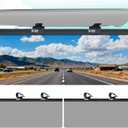 Sun Visor Extender for Car, Visor Extender Attachment for Car, Adjustable Visor Extender Sun Blocker UV400, Polarized Sun Visor Extender, Anti-Glare, UV Protector (2 Pack, Large)