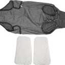 Sanitary Dog Pantie Full Body Dog Diaper - Reusable Physiological Clothing for Male & Female Dogs - Menstruation & Neuter Recovery Diapers - Washable (M)