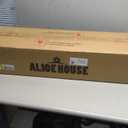 ALICE HOUSE 28.7" Vanity Lights with Seeded Glass,4 Light Wall Sconce Lighting, Brown Farmhouse Bathroom Lights Over Mirror, Industrial Bathroom Lighting, ETL Listed, AL9081-W4