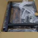 Kitsure Side Table - C-Shaped Small End Tables for Living Room & Bedroom, Rustic-Style Narrow Couch Table for Small Spaces, Leveling Feet Attached, 15.7"×11.8"×24.0"