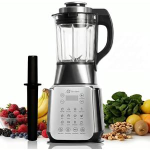 ASTRALSHIP 1500W Professional Glass Blender for Kitchen, Countertop High-Speed Smoothie Maker & Heating Nut Milk Machine - 14 Presets, 9 Speeds, BPA-Free Glass Jar for Hot Soups, Slushie