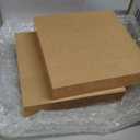 Qunclay 4 Pcs 5 x 5 x 1 Inches Acrylic Square Display Block Clear Polished Acrylic Cubes Jewelry Display Stand for Jewelry Ring Showcase Holder Base Collections