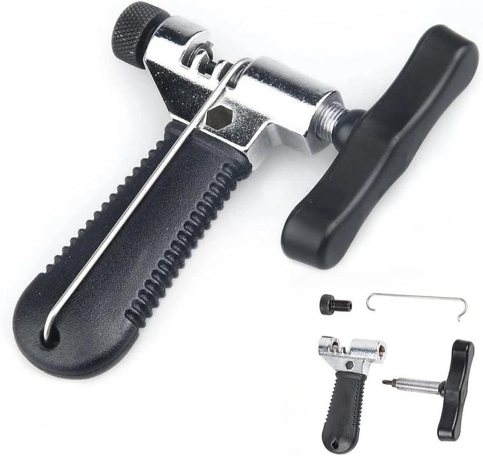 Universal Bicycle Chain Breaker Tool with Removable Chain Hook, Bike Chain Tool for 7/8/9/10 Speed, Motorcycle Chain Tool, Compact Bike Repair Tool Kit, 4.1 Inches
