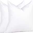 puredown® Euro Pillow Inserts 26 x 26 (Pack of 2, White), Down Feather Pillow Stuffer, Premium White Pillows for Bed, Couch, and Cushion