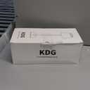 KDG 2 Pack Cordless Table Lamp, Portable LED Desk Lamps, 5000mAh Battery Operated, 3 Color Stepless Dimming Up, for Restaurant, Bedroom, Outdoor Camping, Coffee Shop, Night Light, Rechargeable (Black)