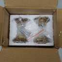 Old River Antler Drawer / Cabinet Knobs (4 Pack) - 2 Sizes of Screws and Washers Included