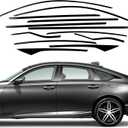 Stainless Steel Window Trim Chrome Delete for Accord 2018-2022 Black Window Trim Blackout Kit