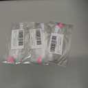 3 x I Love You Drive Safe Car Rearview Mirror Stickers, 4PCS Vinyl Cute Vehicle Rear View Mirror Decals with Heart, Funny Automotive Bumper Stickers for Women, Universal Fit (White/Pink)