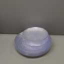 Rubtlamp 60Pcs Plastic Plates, Clear Disposable Plates, Hammered Heavy Duty Plastic Platos, Fancy Disposable Platos Include 30 Clear Dinner Plate, 30 Salad Plate For Bridal