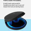 Belkin SoundForm Mini - Wireless Bluetooth Kids Headphones, 30H Battery, 85dB Safe Volume Limit, Built-in Microphone - Toddler On-Ear Earphones for iPhone, iPad - Ideal for School - Blue w/Case