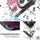 Magnetic for iPhone 13 Pro Magsafe Case Cute Aesthetic - Durable Fashion Funny Phone Case - Girly Tiger Pattern Print Cover Design for Woman Girl 6.1 inches Black