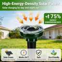 Mole Repellent Solar Powered, Ultrasonic Deterrent for Yard, Lawn and Garden, Repels Snake, Rabbit, Gopher, Chipmunk, Vole, Skunk, Deer, Raccoon & Armadillo, IP65 Waterproof Outdoor(4 Pack)