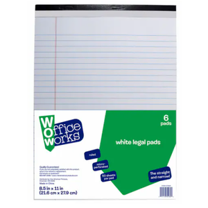 WOW Office Works Size 8.5"×11" 6Pads
