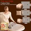 Vacuum Bags for Travel with Rechargeable air Pump, Carry-on Size Compression Packing Bags for Luggage and Suitcase, Space Saver for Clothes and Clothing 15 Combo Travel Size