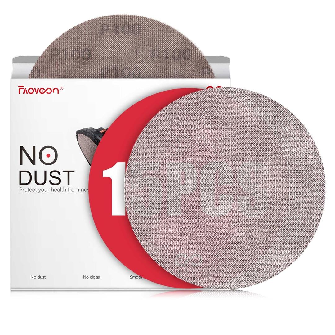 9 Inch Sanding Disc Drywall Sandpaper, Dust Free Sanding Drywall Sander Pads, 15 Pack 100 Grit