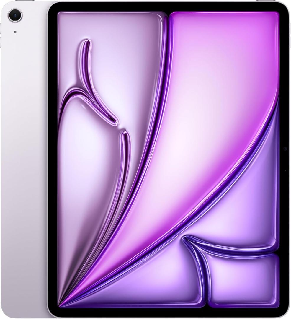 Apple iPad Air 13-inch (M4): Liquid Retina Display, 256GB, 12MP Front/Back Camera, Wi-Fi 7 with Apple N1, Touch ID, All-Day Battery Life — Purple