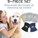 5 Pack Dog Diapers Male Reusable Belly Bands Washable for Medium Male Dogs, High Absorbency for Puppy & Doggy, Size M
