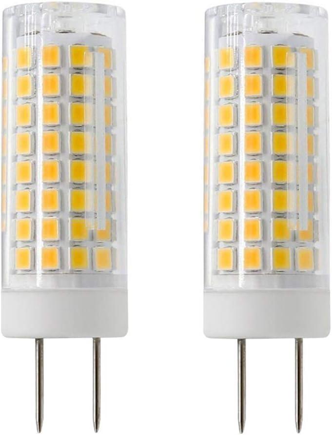 LED GY8.6 Bulb, 7W T4 G8 LED Bulb, 75W Halogen Bulb Replacement, GY8.6 Bi-pin Base Light Bulb, AC120V for Under Counter Kitchen Lighting, Light Fitting, 2-Pack (Warm White 3000k) LED GY8.6 Bulb, 7W T4 G8 LED Bulb, 75W Halogen Bulb Replacement, GY8.6 Bi-pin Base Light Bulb, AC120V for Under Counter Kitchen Lighting, Light Fitting, 2-Pack (Warm White 3000k)