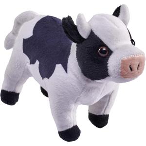 Wild Republic Pocketkins Eco Cow, Stuffed Animal, 5 Inches, Plush Toy, Made from Recycled Materials, Eco Friendly