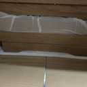 Night Stand Set of 2, Farmhouse End Table with 2 Tier Boho Rattan Shelves, Side Tables Living Room with Round Edge Design, Ultra-Thick Legs Bedside Nightstand for Bedroom, Caramel Oak