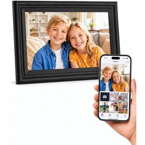 Digital Picture Frame 10.1 Inch WiFi | 1280x800 IPS Touch Screen | 16GB Storage | Auto-Rotate Wall Mountable Photo Frame | Gift for Mom, Weddings, Retirement, Birthdays