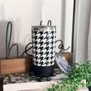 2 x Biddlebee 20oz Insulated Tumbler with Straw and Slider Lids | Cute Stainless Steel Coffee Cup and Water Bottle with Silicone Boot | Gift for Women, Mom or Best Friend | Travel Mug Hot Cold (Black/White)