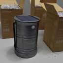 Lichamp 4-Pack Solar Camping Lantern, USB Rechargeable LED Lanterns Battery Powered Pop Up Flashlight Lamps with Three Modes Power for Power Outages Hurricane Supplies Emergency Indoor & Outdoor